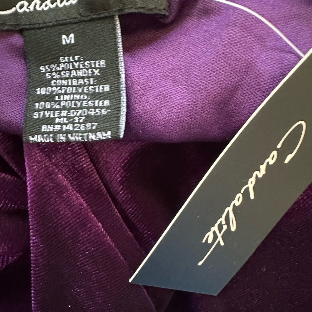 🆕Candalite Purple Velvet Gown - Picture 14 of 15